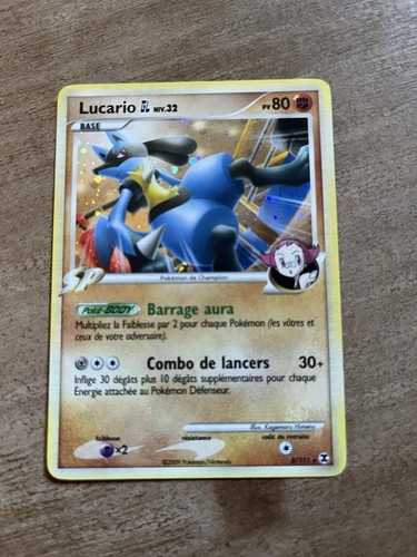 Carte pokémon lucario - sp, holo