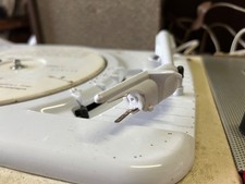 pickup vintage à lampe Claude tourne disque, manque tete saphir