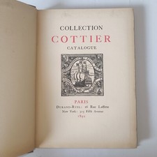 Collection Cottier, catalogue de tableaux anciens et modernes, Durand-Ruel, 1892
