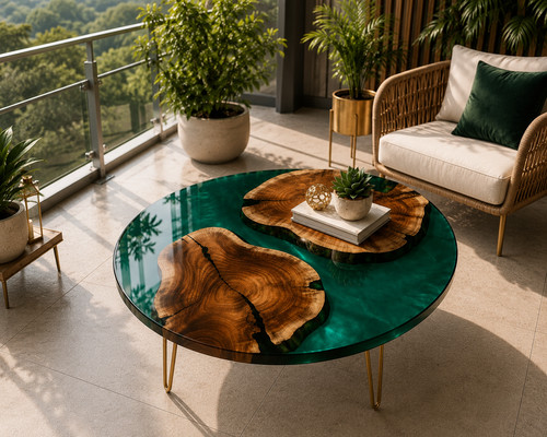 Table basse ronde - , en
