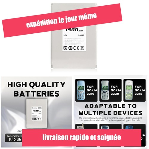 Batterie blc 1500 mah pour - 1500,