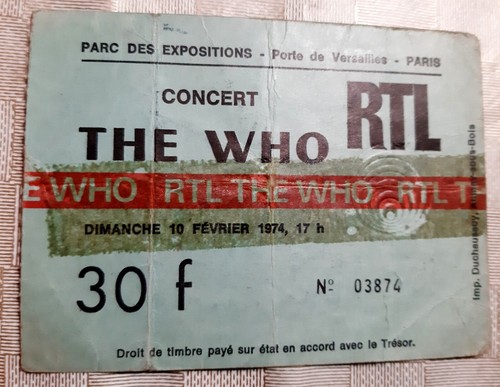 Ticket billet stub used place - ticket,