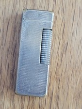 Dunhill Suisse Briquet Ancien De Collection En Métal Argenté P2750
