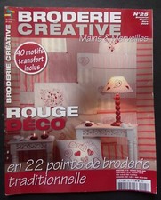 § MAINS ET MERVEILLES broderie créative N° 25 - rouge déco
