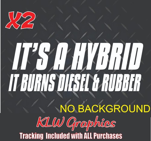 Hybrid burns decal sticker - hybrid,
