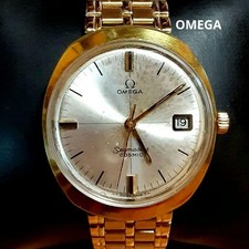 Omega Seamaster Cosmic Vintage Date or Argent Manuel Automatique Montre Hommes