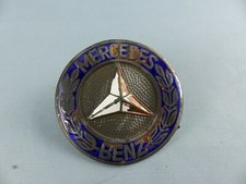 MERCEDES ancien monogramme emblème logo sigle insigne badge en métal alu