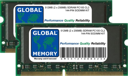 512mb pc100 100mhz - (2, 256mb)