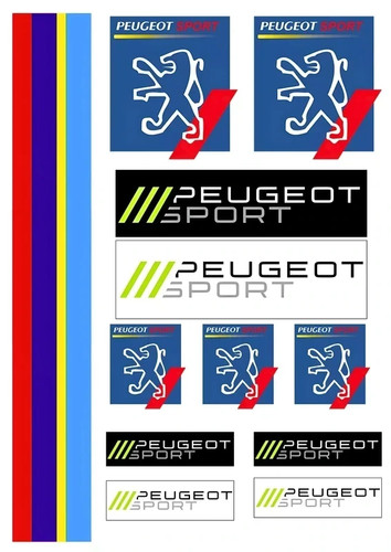 12x stickers vinyle - vinyle, "peugeot