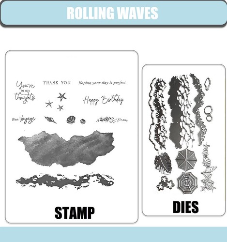 Rolling wave stamp and - wave, metal