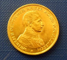 Allemagne 20 mark or Le KAISER EN UNIFORME 1914 TTB/SUP