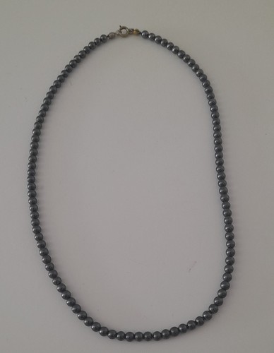 Collier perle hématite - perle, en