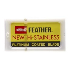 Shaving Factory Feather acier inoxydable Lames de rasoir de sécurité à double...