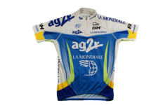 Maillot cyclisme vintage Biemme AG2R la Mondiale UCI