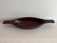 Superbe Coupe vintage en Teck     Années 60's  Vide Poche Design Bois