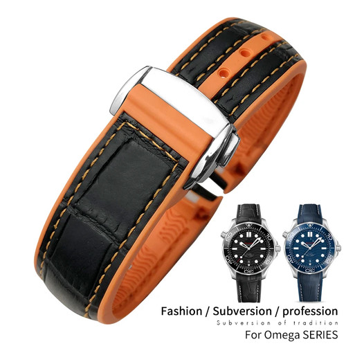 22mm leather watch band strap - band,