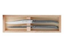 22803.G - COFFRET 2 LAGUIOLE TABLE G.DAVID POM GRIS 23CM