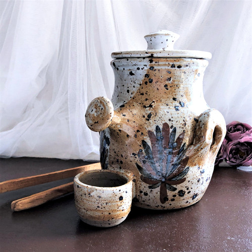 Gros pot cornichons poterie - pot,