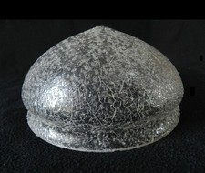 BEAU GLOBE ANCIEN en CRISTAL FORME d'OBUS / d'OGIVE - SONNE très CLAIR