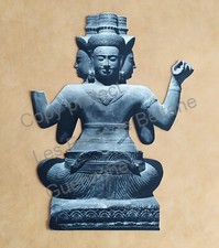 STATUE  ART KHMER DECOUPAGE