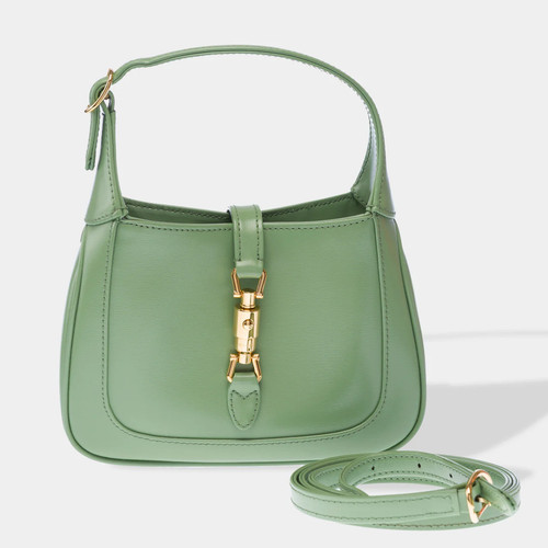 Sac gucci jackie cuir vert - sac, en