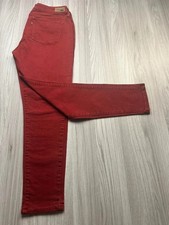 Jean Levis skinny rouge femme