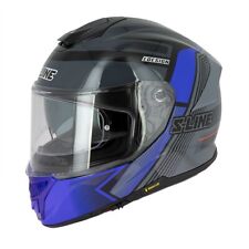 S-LINE Casque de moto bleu et noir Revenge S451 Taille L