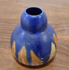 Vase coloquinte signé main, Jean BORDELAIS Palinges  Saône et Loire era  massier