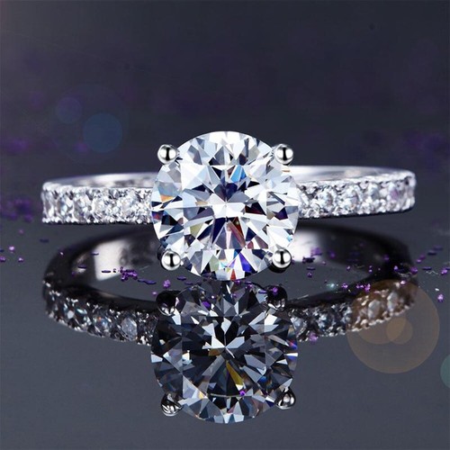 Solitaire diamant simulé