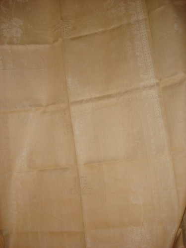 Ancienne nappe damassé lin - ancienne,