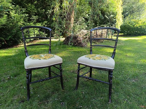 Deux chaises époque - chaises, d'époque