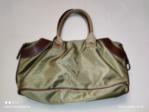 Sac main lancel toile kaki - À,