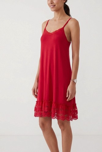 Nuisette rouge femme dentelle - nuisette,