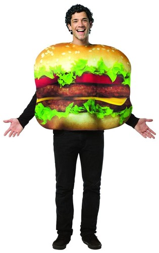 Costume cheeseburger réel - costume, de