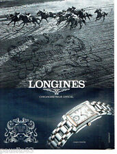 PUBLICITE ADVERTISING 066  2011   Longines montre Dolce Vita Grand Prix Diane