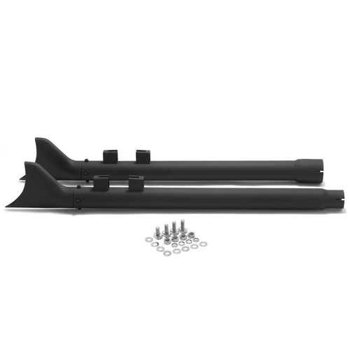 Noir fishtail exhaust - noir, 33"