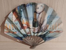 ANCIEN EVENTAIL PUBLICITAIRE " CHAMPAGNE DRY MONOPOLE " REIMS