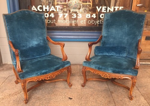 Importante paire fauteuils - paire,
