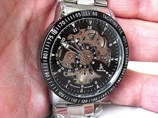 MONTRE AUTOMATIQUE SQUELETTE IK COLOURING HOMME A VISION AR,DOUBLON CADEAU NEUF