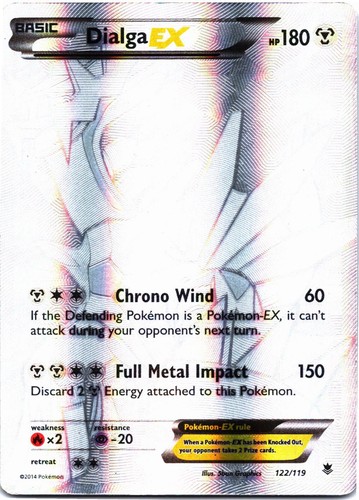 Dialga 122 119 secret rare - ex, 122/119