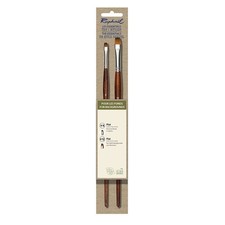 2 pinceaux - Plat court -