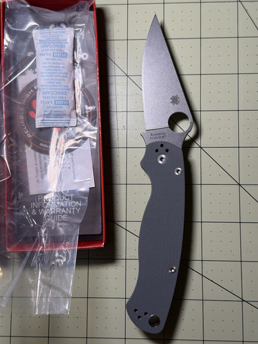 Spyderco paramilitary gray - paramilitary,
