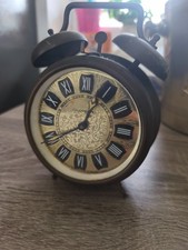 Vintage reveil Chambord sans piles cuivre phosphorescent 