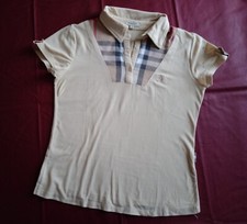 BURBERRY : Polo T-shirt Femmes Manches Courtes Tartan Taille XL soit 38/40