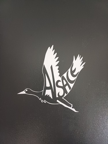 Autocollant alsace cigogne - autocollant,