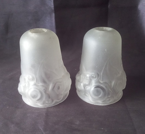 Paire tulipe art déco en - de,