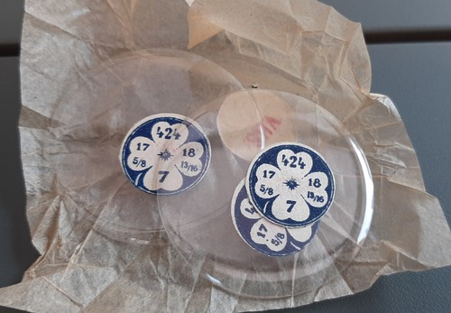 Lot verres 424 - de, (bombé)