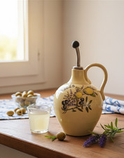 Carafe à pastis vintage en céramique française -  Distributeur Boisson Rétro