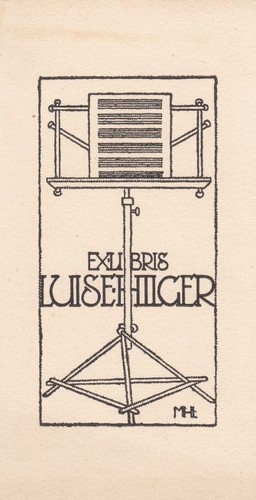 Exlibris bookplate cliché - bookplate,