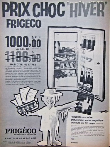 Publicité presse 1961 - 1961, prix